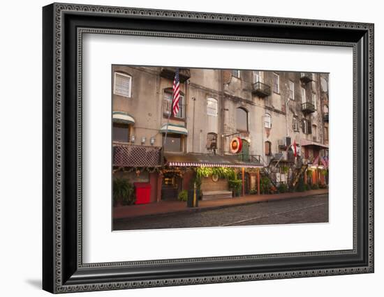 Georgia, Savannah, Historic Buildings Along River Street-Joanne Wells-Framed Photographic Print