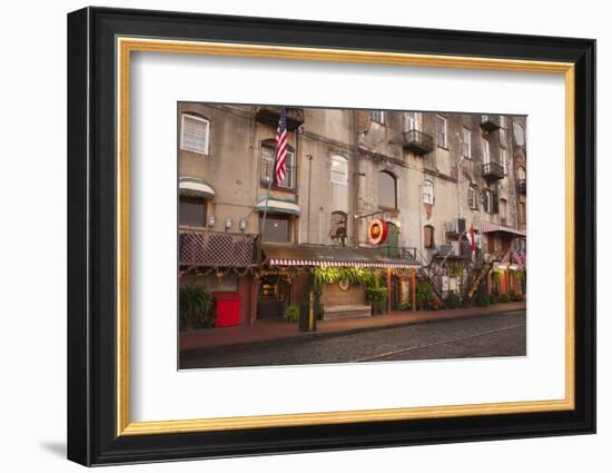 Georgia, Savannah, Historic Buildings Along River Street-Joanne Wells-Framed Photographic Print