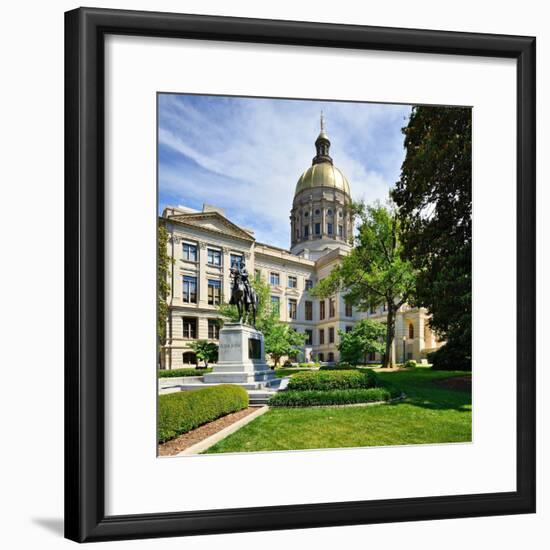 Georgia State Capitol Building in Atlanta, Georgia, Usa.-SeanPavonePhoto-Framed Photographic Print