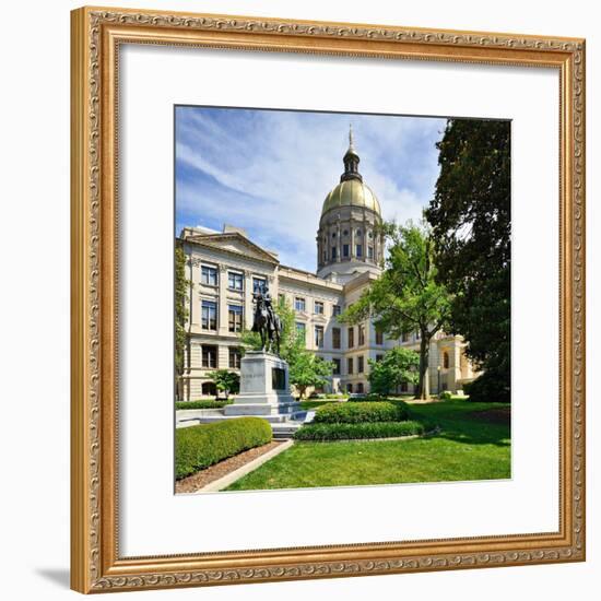 Georgia State Capitol Building in Atlanta, Georgia, Usa.-SeanPavonePhoto-Framed Photographic Print