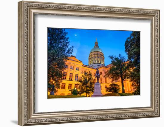 Georgia State Capitol Building in Atlanta, Georgia, Usa.-SeanPavonePhoto-Framed Photographic Print