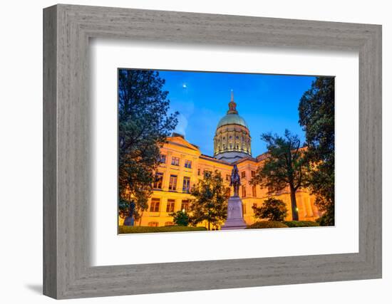 Georgia State Capitol Building in Atlanta, Georgia, Usa.-SeanPavonePhoto-Framed Photographic Print