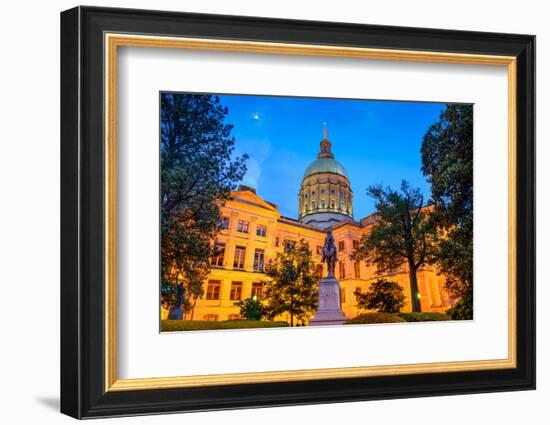 Georgia State Capitol Building in Atlanta, Georgia, Usa.-SeanPavonePhoto-Framed Photographic Print