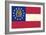 Georgia State Flag-Lantern Press-Framed Art Print