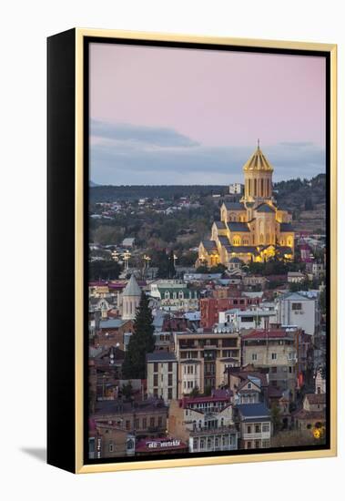 Georgia, Tbilisi,Avlabari, Tsminda Sameba Cathedral (Holy Trinity Cathedral)-Jane Sweeney-Framed Premier Image Canvas