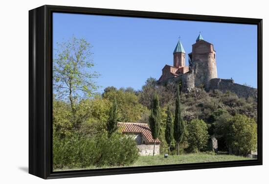 Georgia, Telavi. Gremi Monastery from a Nearby Field-Alida Latham-Framed Premier Image Canvas