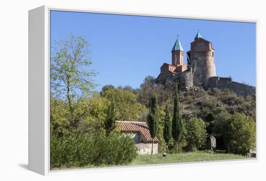 Georgia, Telavi. Gremi Monastery from a Nearby Field-Alida Latham-Framed Premier Image Canvas