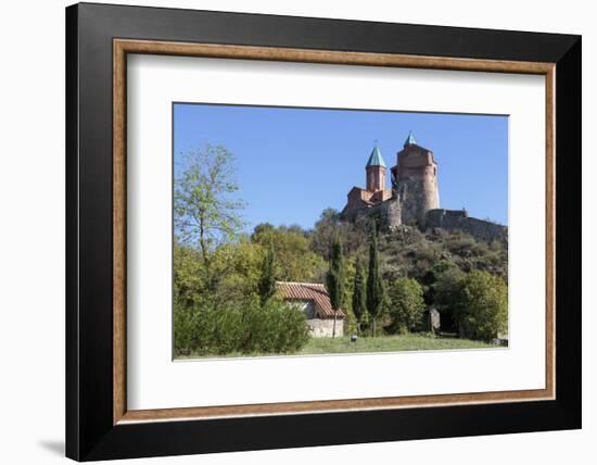 Georgia, Telavi. Gremi Monastery from a Nearby Field-Alida Latham-Framed Photographic Print