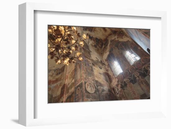 Georgia, Telavi. Religious Artwork at Gremi Monastery-Alida Latham-Framed Photographic Print