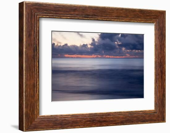 Georgia, Tybee Island, Stormy Sunrise on the Beach at Tybee Island-Joanne Wells-Framed Photographic Print