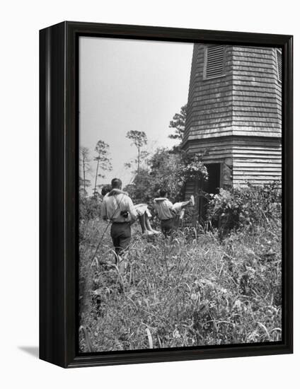 Georgia Univ. Students Spending Weekend on Jekyll Island-Ed Clark-Framed Premier Image Canvas