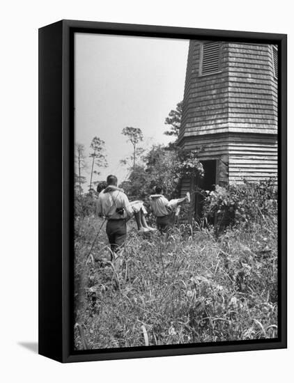 Georgia Univ. Students Spending Weekend on Jekyll Island-Ed Clark-Framed Premier Image Canvas