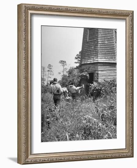 Georgia Univ. Students Spending Weekend on Jekyll Island-Ed Clark-Framed Photographic Print