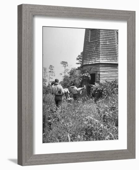 Georgia Univ. Students Spending Weekend on Jekyll Island-Ed Clark-Framed Photographic Print