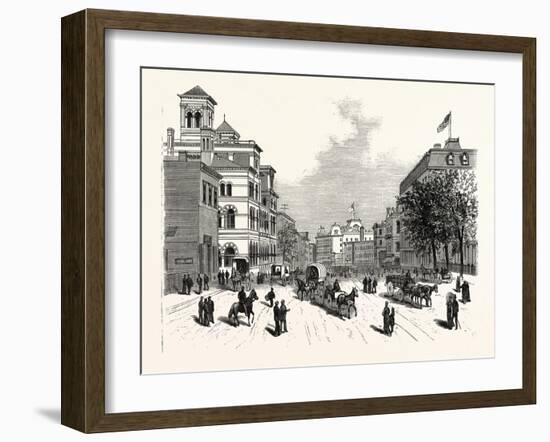 Georgia Views in Atlanta the Phoenix City of the South: the United States Custom-House-null-Framed Giclee Print