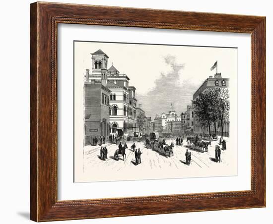 Georgia Views in Atlanta the Phoenix City of the South: the United States Custom-House-null-Framed Giclee Print
