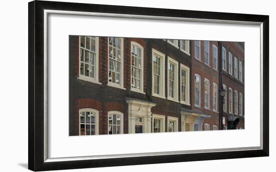 Georgian Terrace Facades, Spitalfields, London-Richard Bryant-Framed Photographic Print