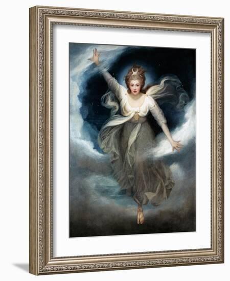 Georgiana as Cynthia from Spenser's 'Faerie Queene', 1781-82-Maria Cosway-Framed Giclee Print