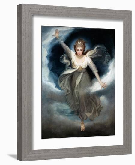 Georgiana as Cynthia from Spenser's 'Faerie Queene', 1781-82-Maria Cosway-Framed Giclee Print