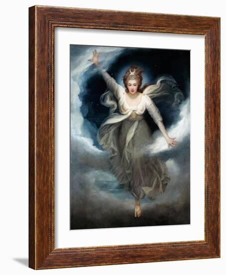 Georgiana as Cynthia from Spenser's 'Faerie Queene', 1781-82-Maria Cosway-Framed Giclee Print