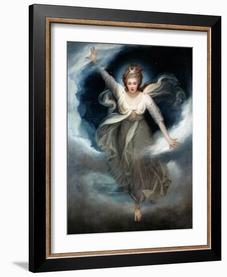 Georgiana as Cynthia from Spenser's 'Faerie Queene', 1781-82-Maria Cosway-Framed Giclee Print