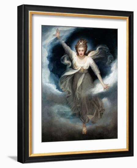 Georgiana as Cynthia from Spenser's 'Faerie Queene', 1781-82-Maria Cosway-Framed Giclee Print