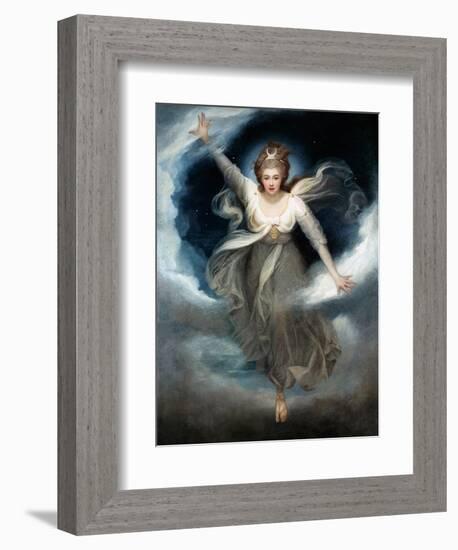 Georgiana as Cynthia from Spenser's 'Faerie Queene', 1781-82-Maria Cosway-Framed Giclee Print