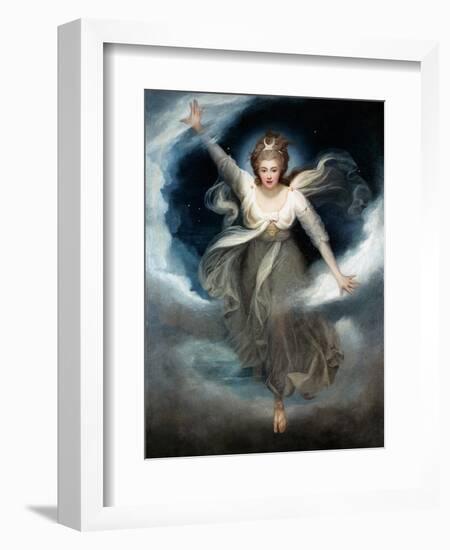 Georgiana as Cynthia from Spenser's 'Faerie Queene', 1781-82-Maria Cosway-Framed Giclee Print