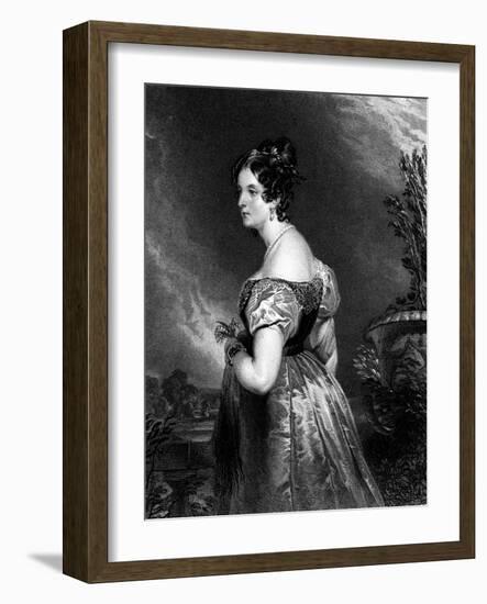 Georgiana, Duchess of Bedford-Edwin Henry Landseer-Framed Art Print