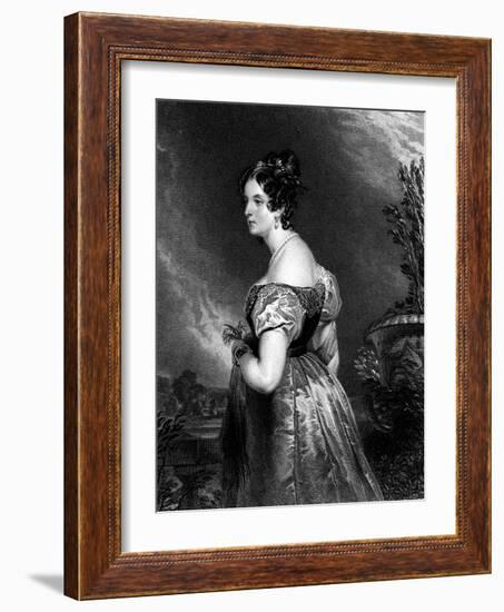 Georgiana, Duchess of Bedford-Edwin Henry Landseer-Framed Art Print