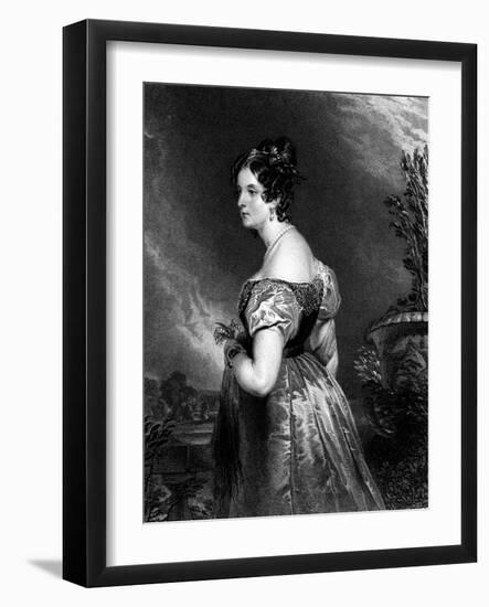 Georgiana, Duchess of Bedford-Edwin Henry Landseer-Framed Art Print