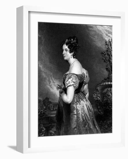 Georgiana, Duchess of Bedford-Edwin Henry Landseer-Framed Art Print