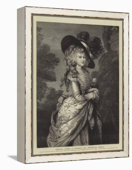 Georgiana, Duchess of Devonshire, the Gainsborough Portrait-null-Framed Premier Image Canvas
