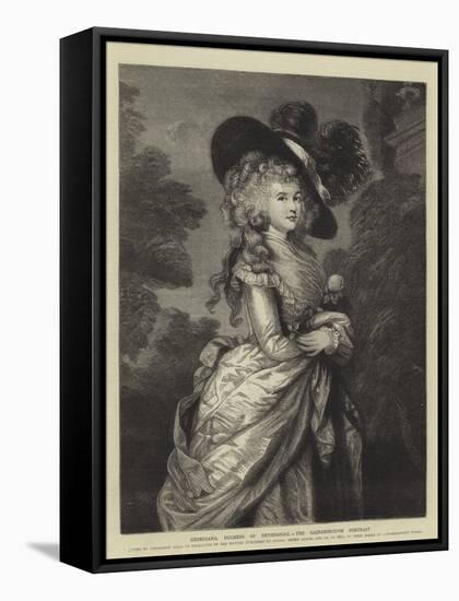 Georgiana, Duchess of Devonshire, the Gainsborough Portrait-null-Framed Premier Image Canvas