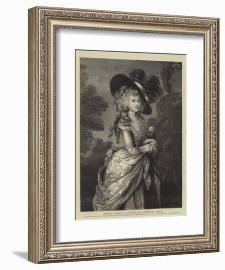 Georgiana, Duchess of Devonshire, the Gainsborough Portrait-null-Framed Giclee Print