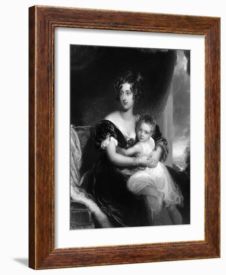 Georgiana Lady Dover 3-Thomas Lawrence-Framed Art Print