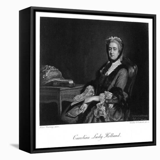 Georgiana Lady Holland-Allan Ramsay-Framed Stretched Canvas