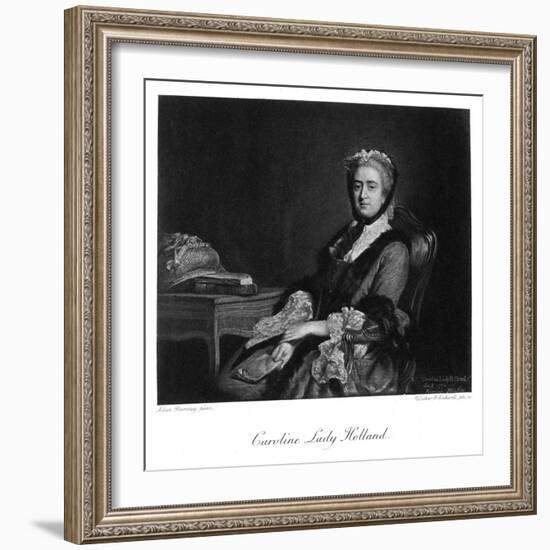 Georgiana Lady Holland-Allan Ramsay-Framed Art Print