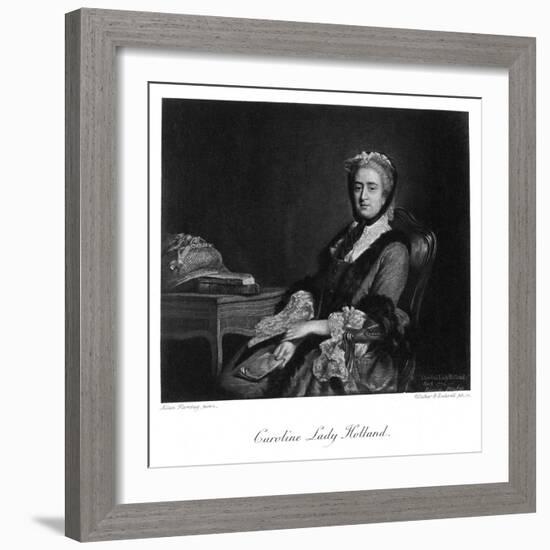 Georgiana Lady Holland-Allan Ramsay-Framed Art Print