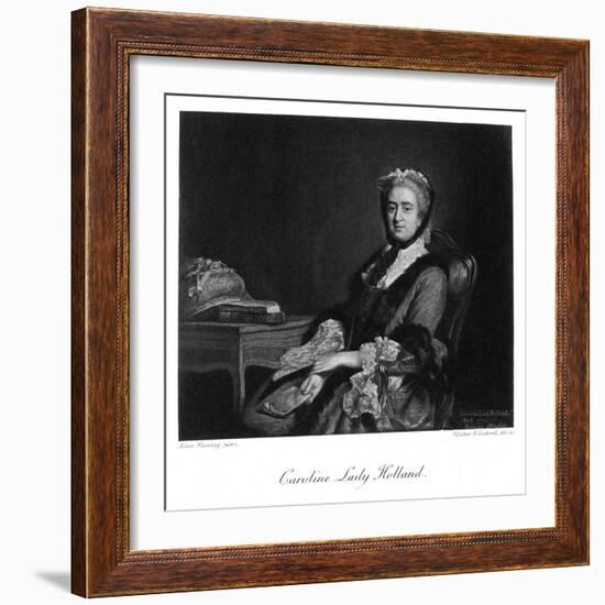 Georgiana Lady Holland-Allan Ramsay-Framed Art Print