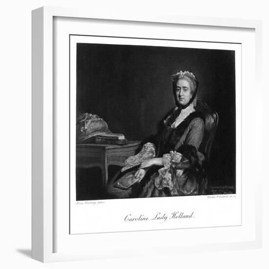 Georgiana Lady Holland-Allan Ramsay-Framed Art Print