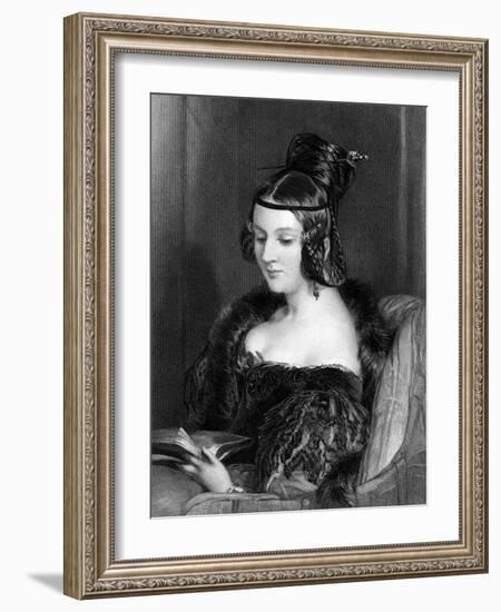 Georgiana Romilly-Edwin Henry Landseer-Framed Art Print