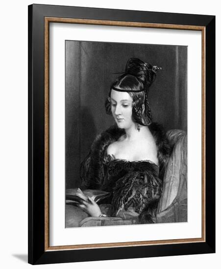 Georgiana Romilly-Edwin Henry Landseer-Framed Art Print