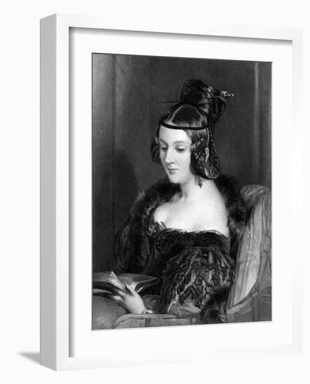 Georgiana Romilly-Edwin Henry Landseer-Framed Art Print