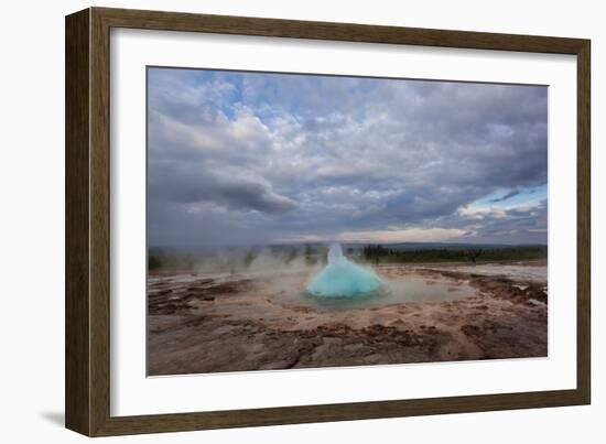 Geothermal Geysers And Pools In Iceland-Joe Azure-Framed Photographic Print