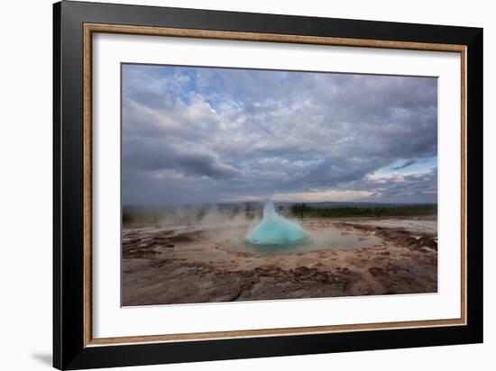 Geothermal Geysers And Pools In Iceland-Joe Azure-Framed Photographic Print