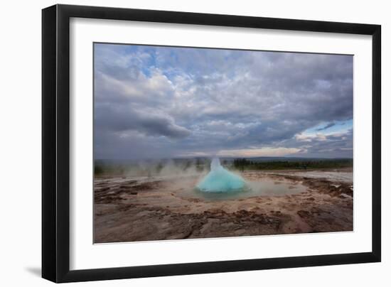 Geothermal Geysers And Pools In Iceland-Joe Azure-Framed Photographic Print