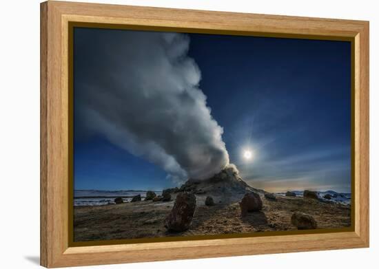 Geothermal Hot Springs, Hverarond, Namaskard, Iceland-Ragnar Th Sigurdsson-Framed Premier Image Canvas