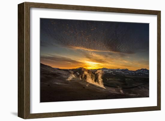 Geothermal Hot Springs, Mud Pots and Fumaroles, Namaskard Close to Lake Myvatn, Northern, Iceland-Ragnar Th Sigurdsson-Framed Photographic Print