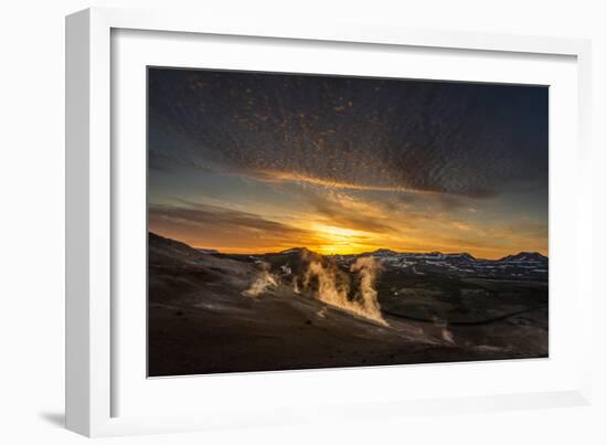 Geothermal Hot Springs, Mud Pots and Fumaroles, Namaskard Close to Lake Myvatn, Northern, Iceland-Ragnar Th Sigurdsson-Framed Photographic Print